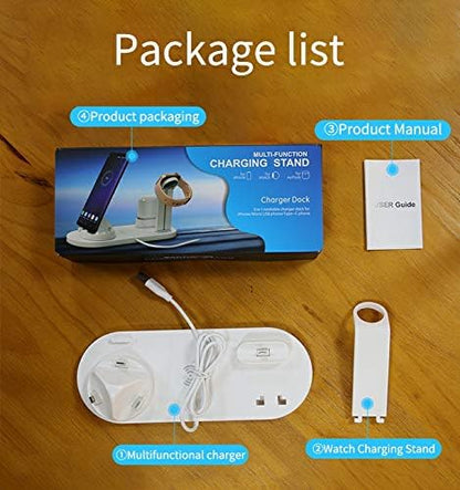 حامل شحن 3 في 1 متعدد الوظائف (3-in-1 Charging Stand)