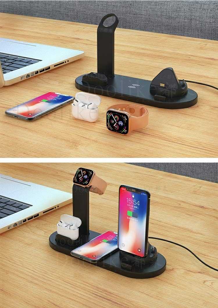 حامل شحن 3 في 1 متعدد الوظائف (3-in-1 Charging Stand)