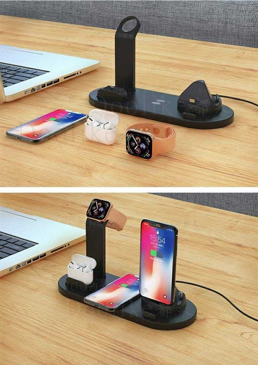 حامل شحن 3 في 1 متعدد الوظائف (3-in-1 Charging Stand)